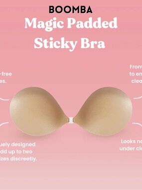 Boomba Magic Padded Sticky Bra - Beige